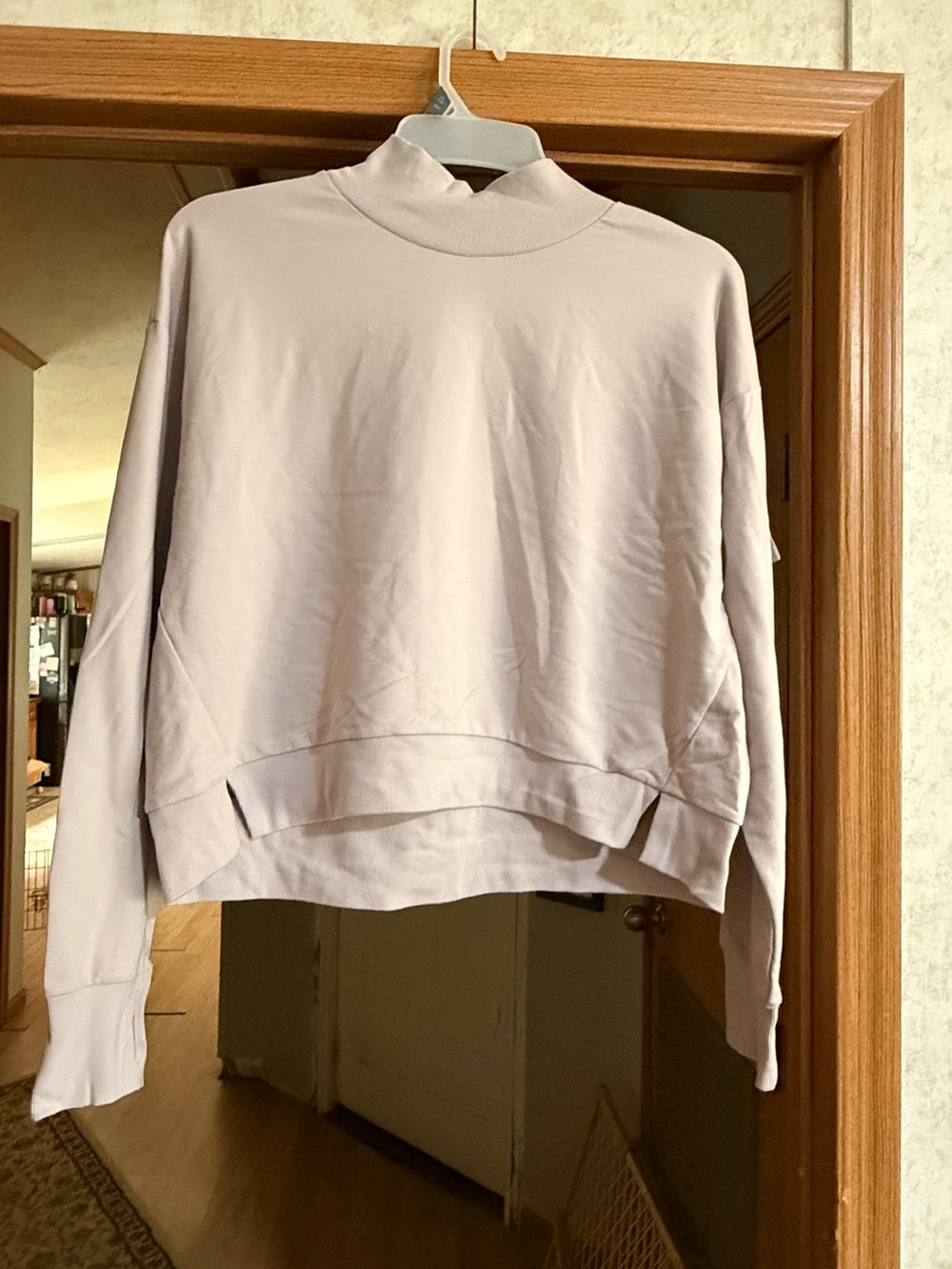 all in motion Women's Mock Neck Pullover Sweatshirt in Light Lavender